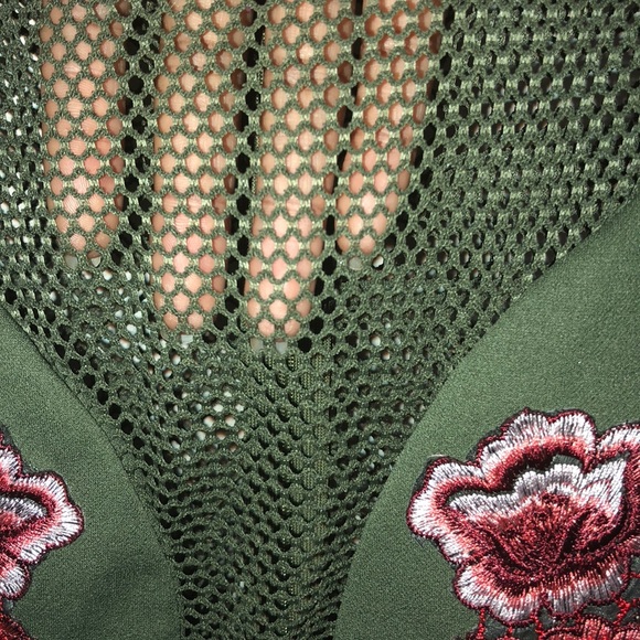 Green Rose mesh dress - Picture 4 of 4